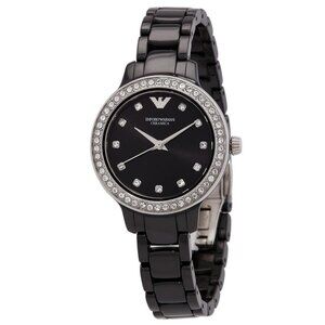 FX03158B NWT Emporio Armani Fashion Ladies Quartz Ceramic Authentic Watch